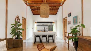 Executive Villa, Balcony, Garden View | Living area