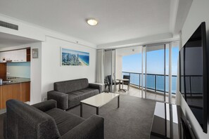 Living area - Oceanview Haven 37th Floor Sky Escape (Gold Coast)