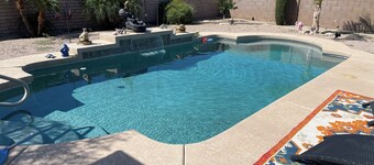 Charming main core of Sun City home with AC, WiFi and beautiful patio & pool.