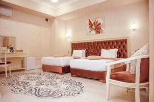 In-room safe, blackout curtains, soundproofing, iron/ironing board
