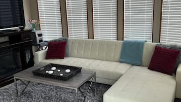 Smart TV y chimenea