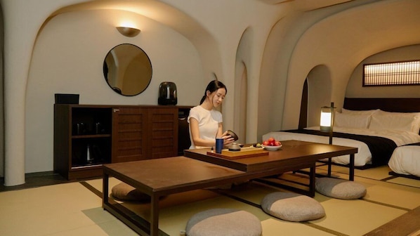 Cavern Room | Tirai kedap cahaya, kedap suara, Wi-Fi gratis, dan seprai linen