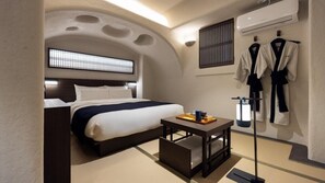 Float Room | Blackout curtains, soundproofing, free WiFi, bed sheets - Cave Ryokan Hotel by Anook Sungshin Univ. (Seoul)