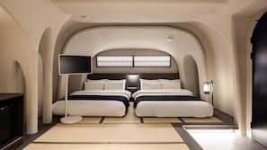 Cavern Room | Tirai kedap cahaya, kedap suara, Wi-Fi gratis, dan seprai linen