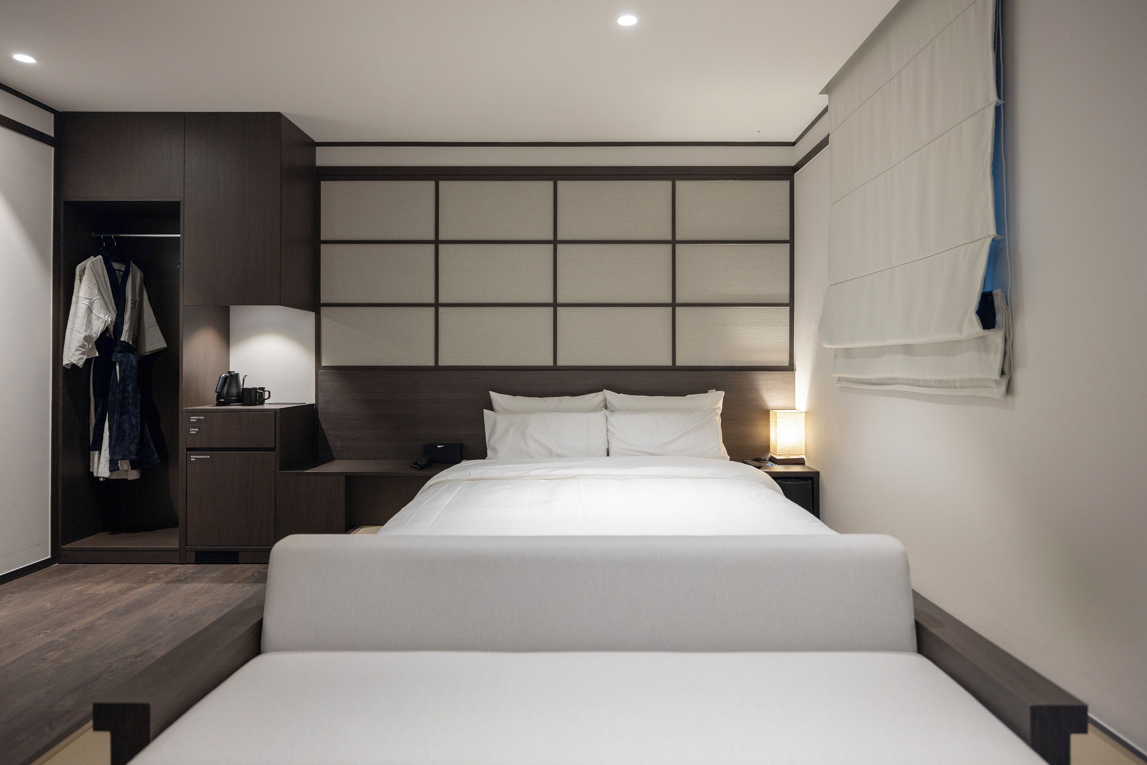 Hinoki Hot spring Deluxe | Sängtillbehör av högsta kvalitet och mörkläggningsgardiner