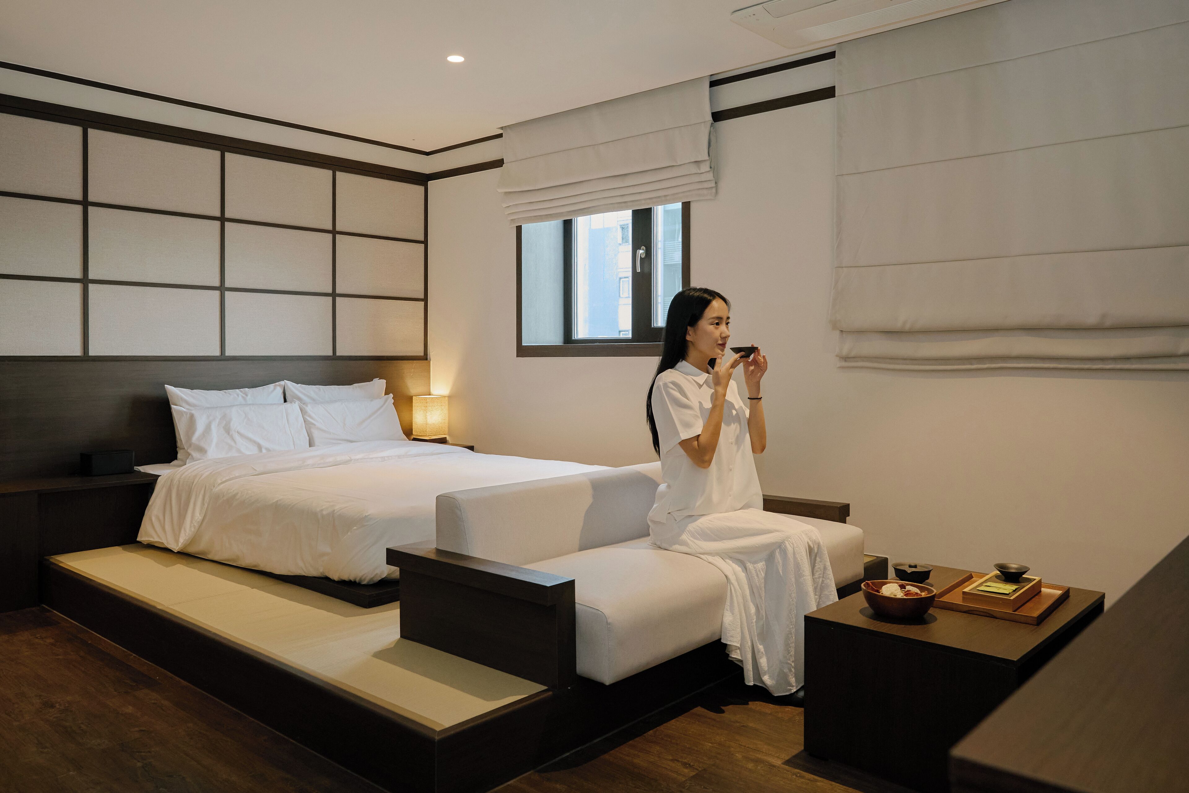 Hinoki Hot spring Deluxe | Premium bedding, blackout curtains, soundproofing, free WiFi