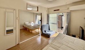 2 chambres, fer et planche Ă repasser, Wi-Fi gratuit, draps fournis