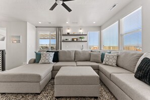 House, 5 Bedrooms | Living area | Smart TV, streaming services - Red Desert Oasis 5 Bedroom Home (St. George)