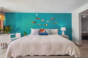 1 bedroom, iron/ironing board, free WiFi, bed sheets - Modern bedroom apartment in Isla Verde with Beach Access, Ocean View (Carolina)