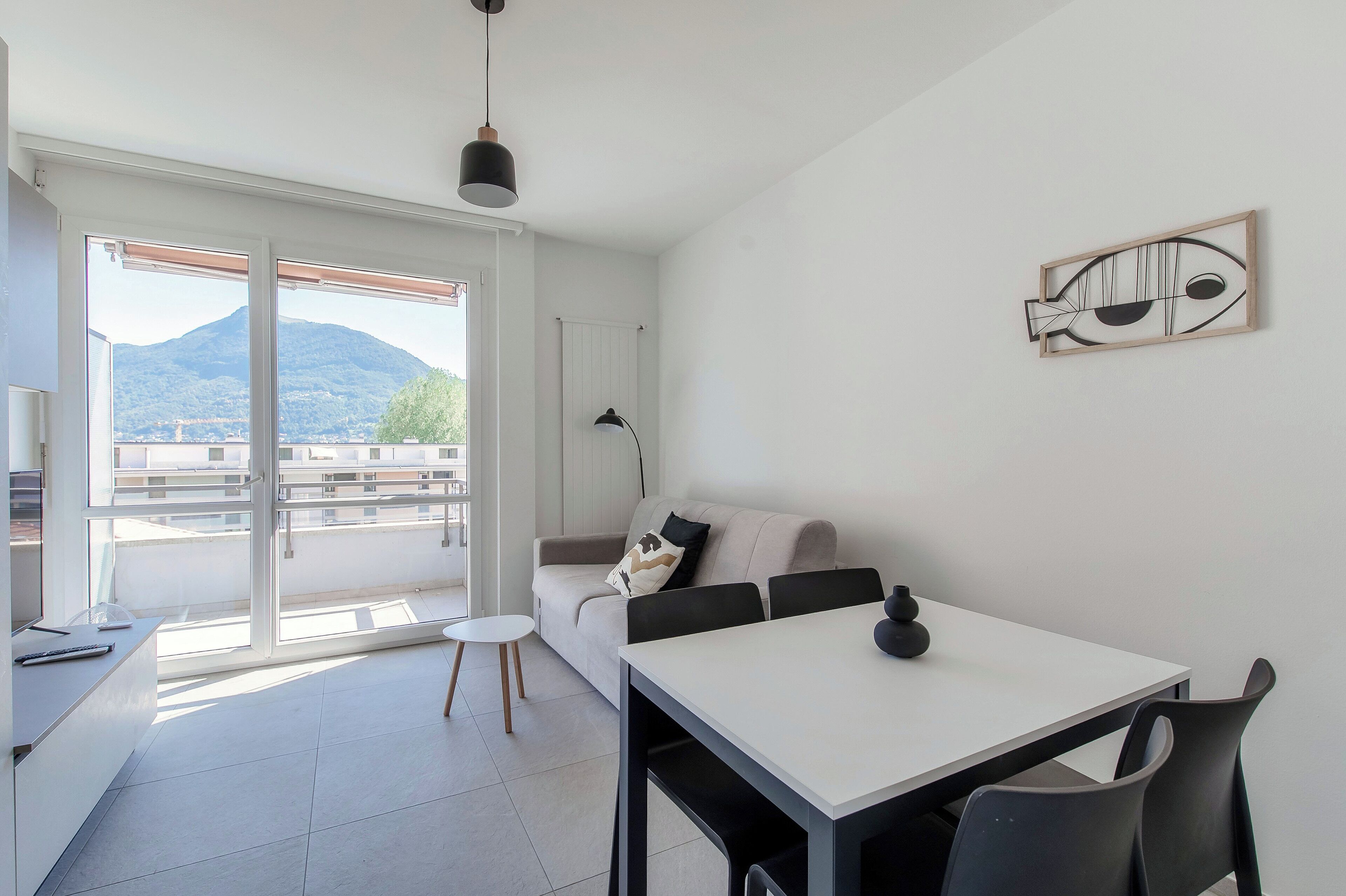 Studio Classique, balcon | Coin séjour