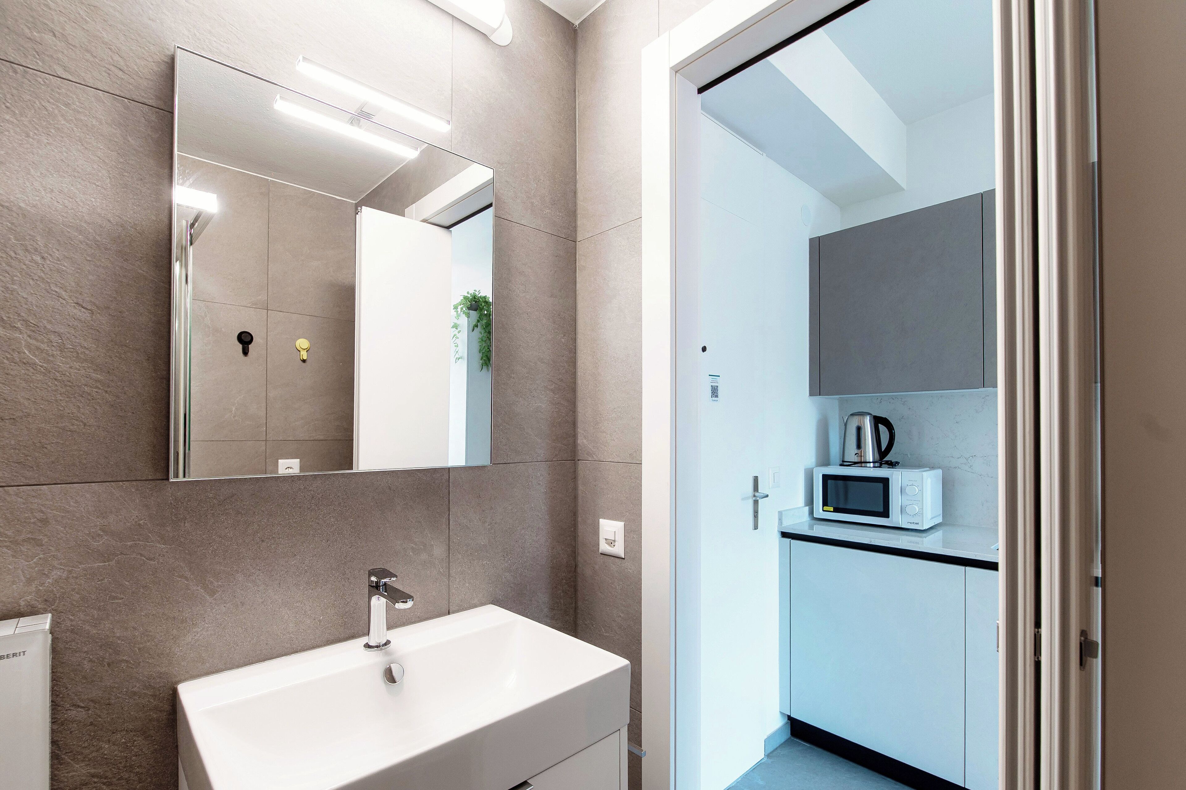 Studio Klasik, balkon | Kamar mandi