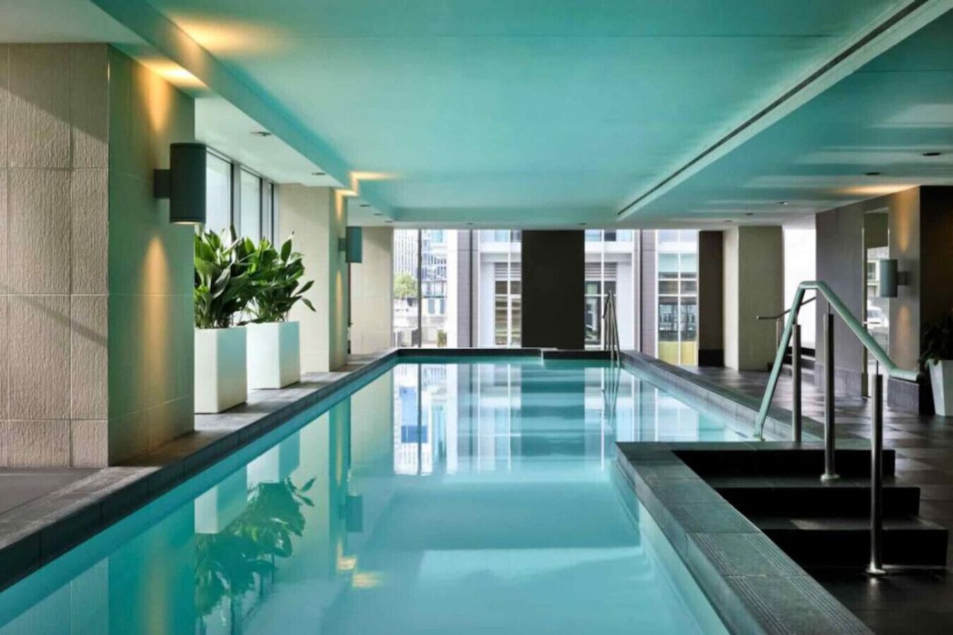 Indoor pool, a heated pool