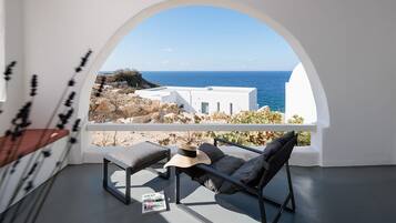 Elite Double Room, Beach View | Terrace/patio