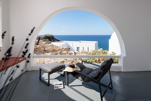 Elite Double Room, Beach View | Terrace/patio