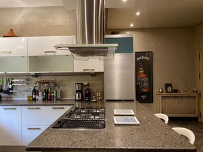 Luxury Villa, Private Pool, Garden View | Private kitchen | Espresso maker, coffee/tea maker, electric kettle, toaster