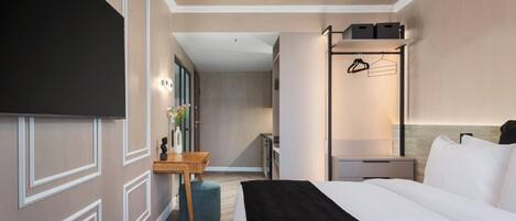 1 dormitorio, cuna de viaje, wifi gratis y ropa de cama