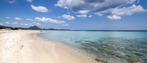 靠近海滩