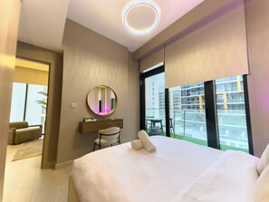 1 غرفة نوم ومكواة/لوح كي وواي فاي وملاءات أسرّة