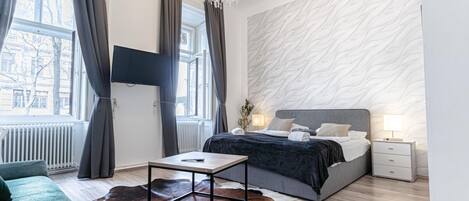 1 Schlafzimmer, Schreibtisch, Bügeleisen/Bügelbrett, kostenloses WLAN