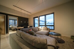 TV, livros, aparelho de som