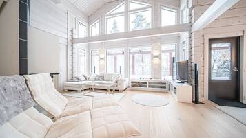 Télévision, cheminée