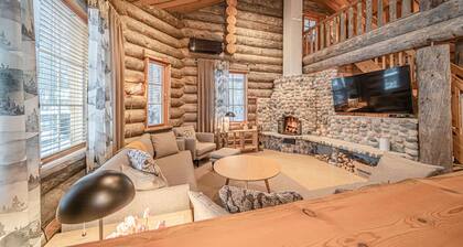 Aavalevi Riekkopolku Log Villa