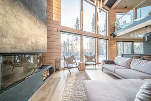 TV, fireplace, stereo