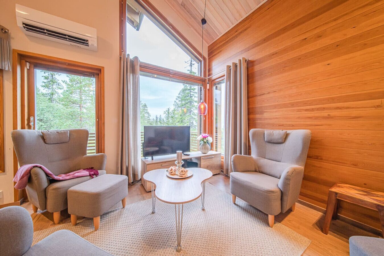 Televisio, takka, DVD-soitin