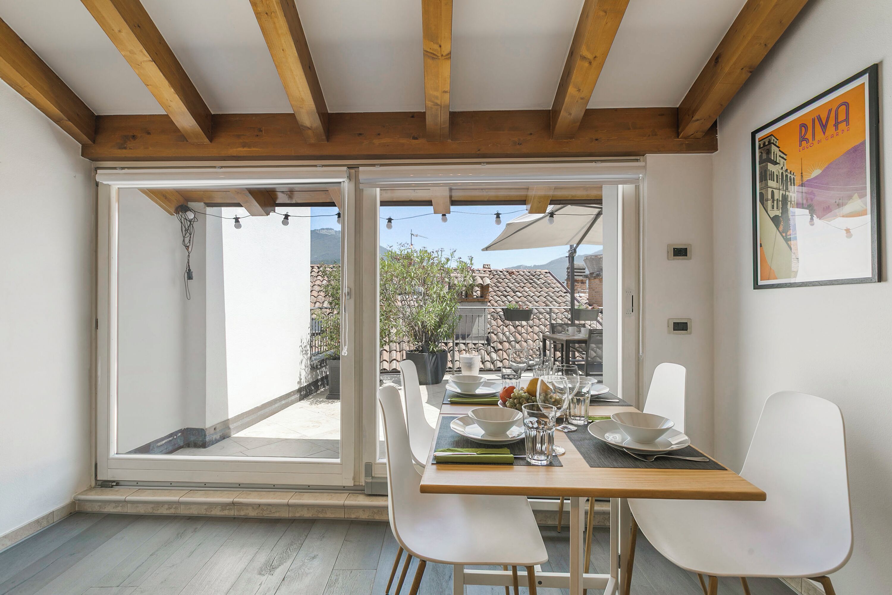 Family Apartment, Multiple Bedrooms (Riva's Rooftop Retreat) | Dining