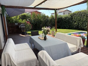 Outdoor dining - Air-conditioned villa with heated pool - Last offers August ! (Lansargues)