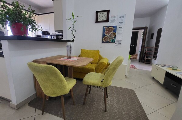 Shared Dormitory, 1 Bedroom, Smoking, Balcony | Dining room - Room-3- Single Room With Balcony and cit (Tirana)