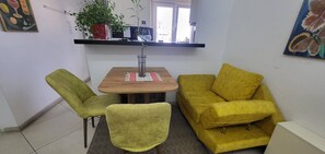 Shared Dormitory, 1 Bedroom, Smoking, Balcony | Living room - Room-1single Room With Balcony and City (Tirana)