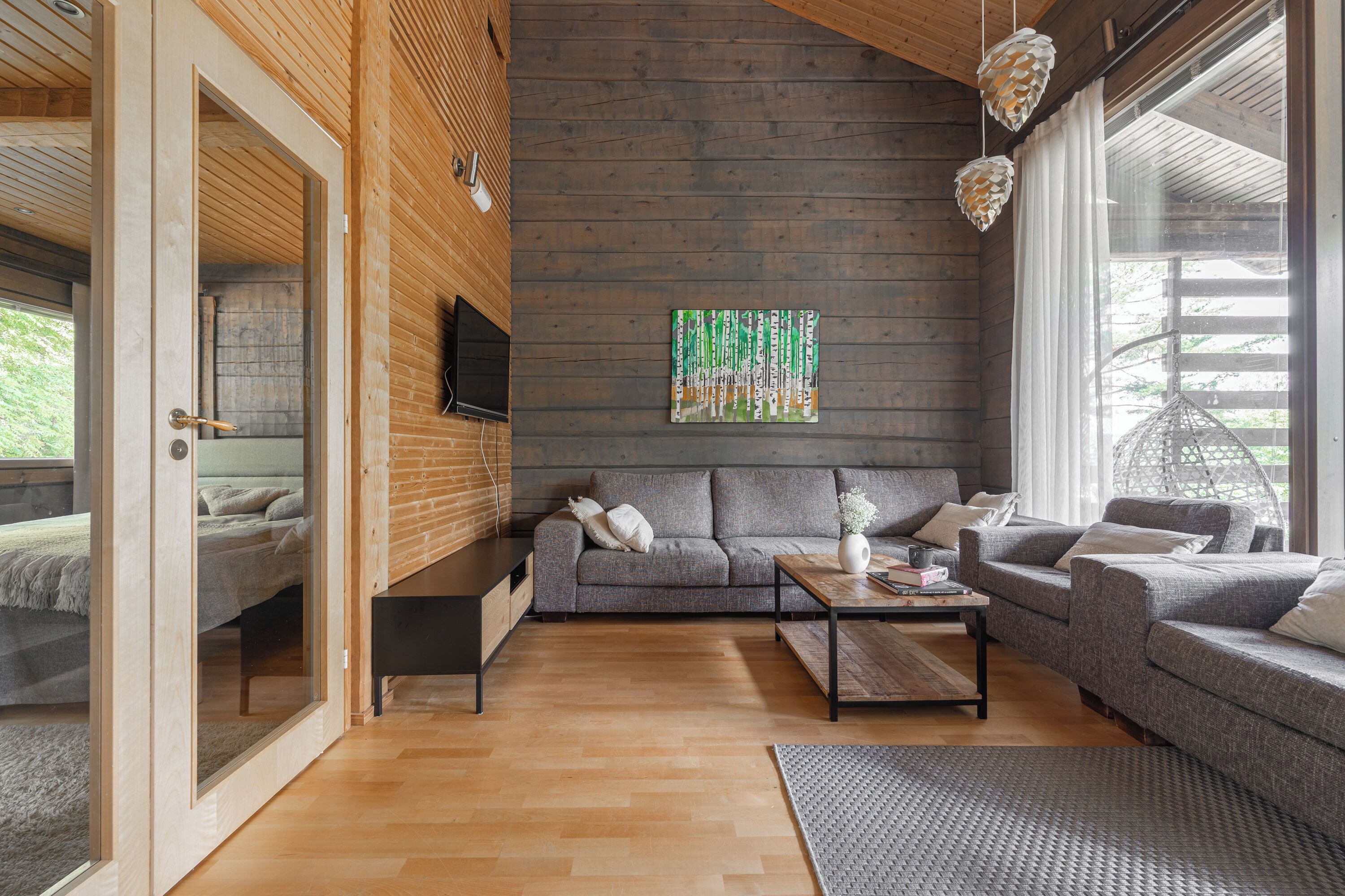 Classic Chalet, Courtyard View | Living area | 40-inch flat-screen TV with cable channels