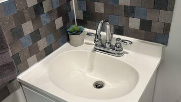 Towels, soap, toilet paper