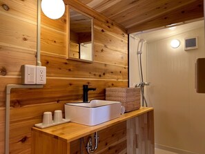 Olive Cottage, Non Smoking, Private Bathroom | Bathroom shower - Naoshima Cottage (Naoshima)