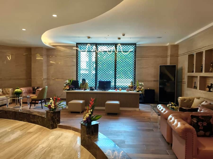 Sala de estar en el lobby