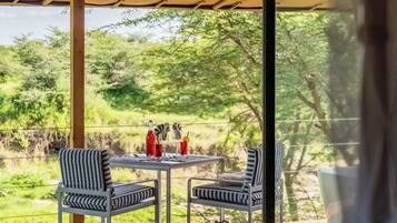 Luxury Double or Twin Room, River View | Terrace/patio