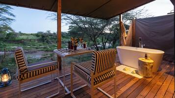 Luxury Double or Twin Room, River View | Terrace/patio