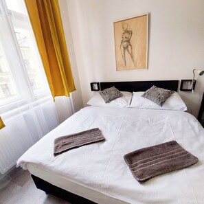 Basic Double Room, Non Smoking, City View | Hypo-allergenic bedding, individually decorated, desk, laptop workspace - Milada (Prague)