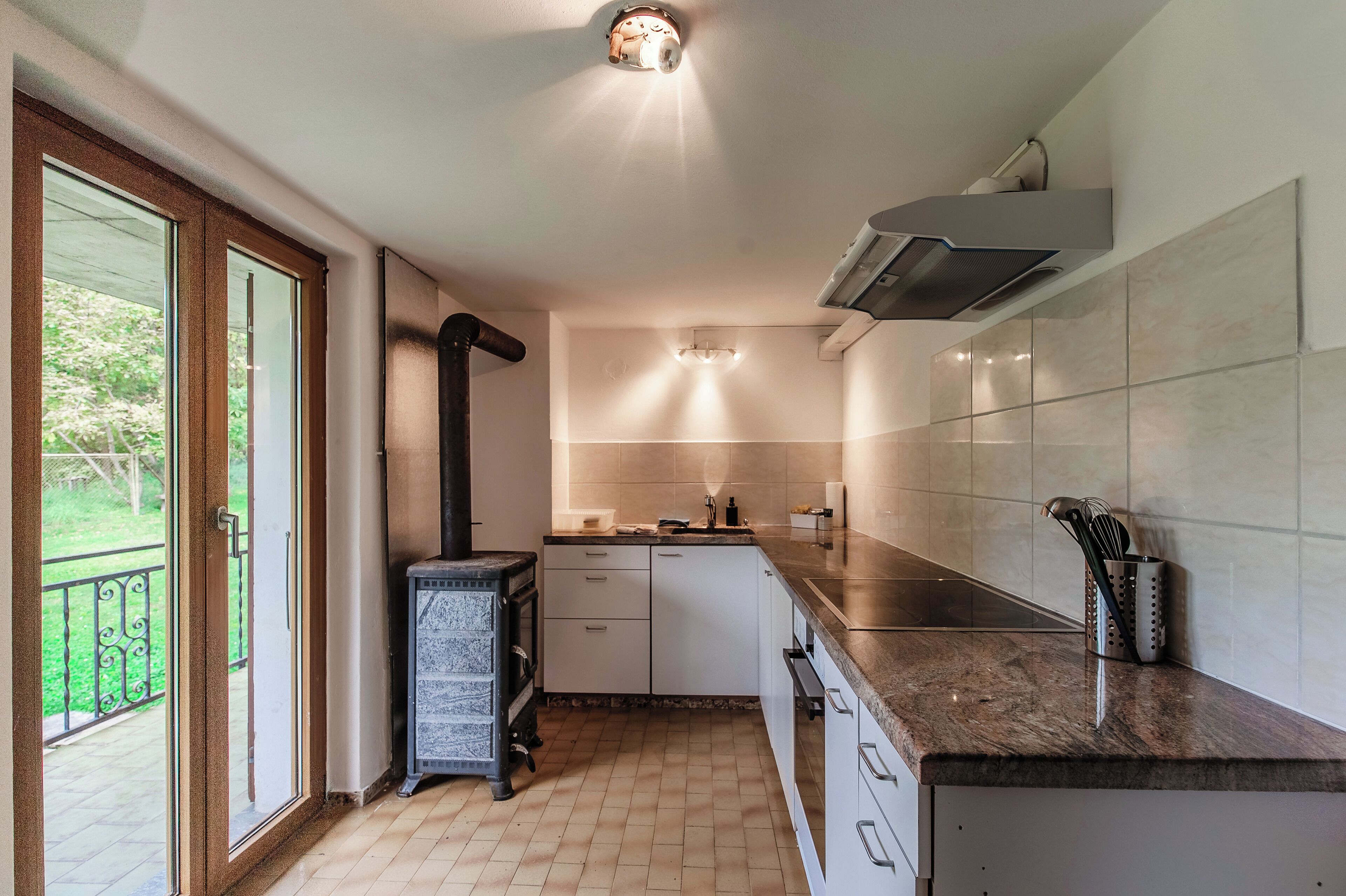 Classic-Apartment, Balkon, Bergblick | Eigene Küche