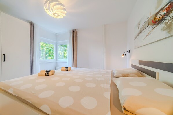 1 Schlafzimmer, kostenloses WLAN, Bettwäsche