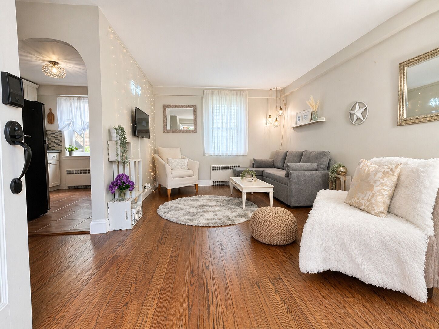 Bright, open living space filled with natural light