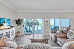 Appart'hôtel, 1 très grand lit (Palm Beach 602) | Coin séjour