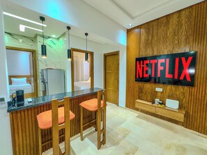 2 soverom, strykejern/-brett, wi-fi (inkludert) og sengetøy