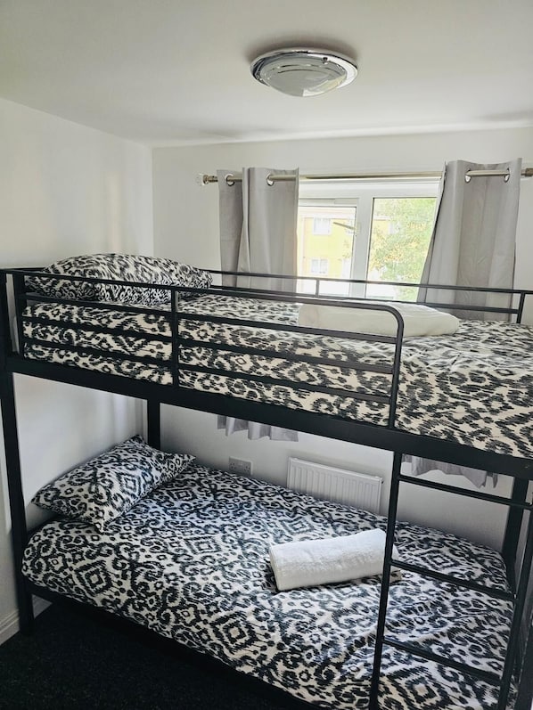 Blackout drapes, iron/ironing board, free WiFi