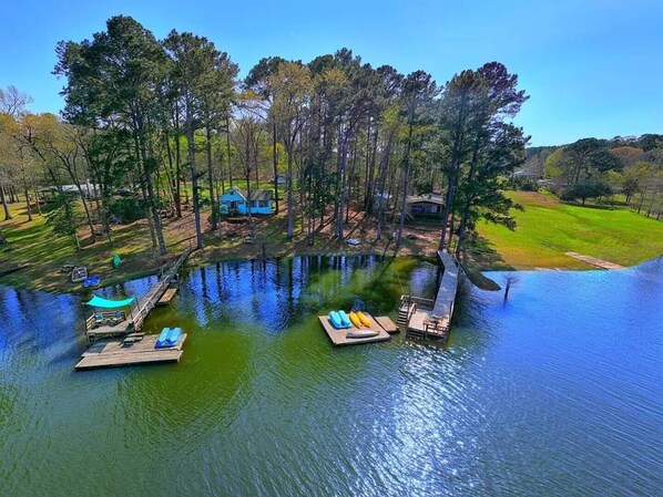 Aerial view - WATERFRONT with private dock ,boat ramp, paddle boats and Kayaks!!
Just Listed!! (Many)