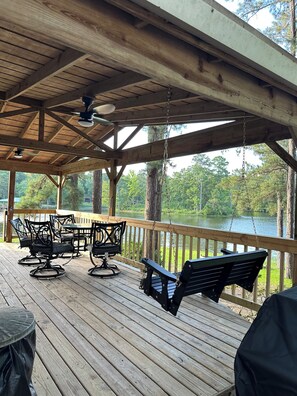 Outdoor dining - WATERFRONT with private dock ,boat ramp, paddle boats and Kayaks!!
Just Listed!! (Many)