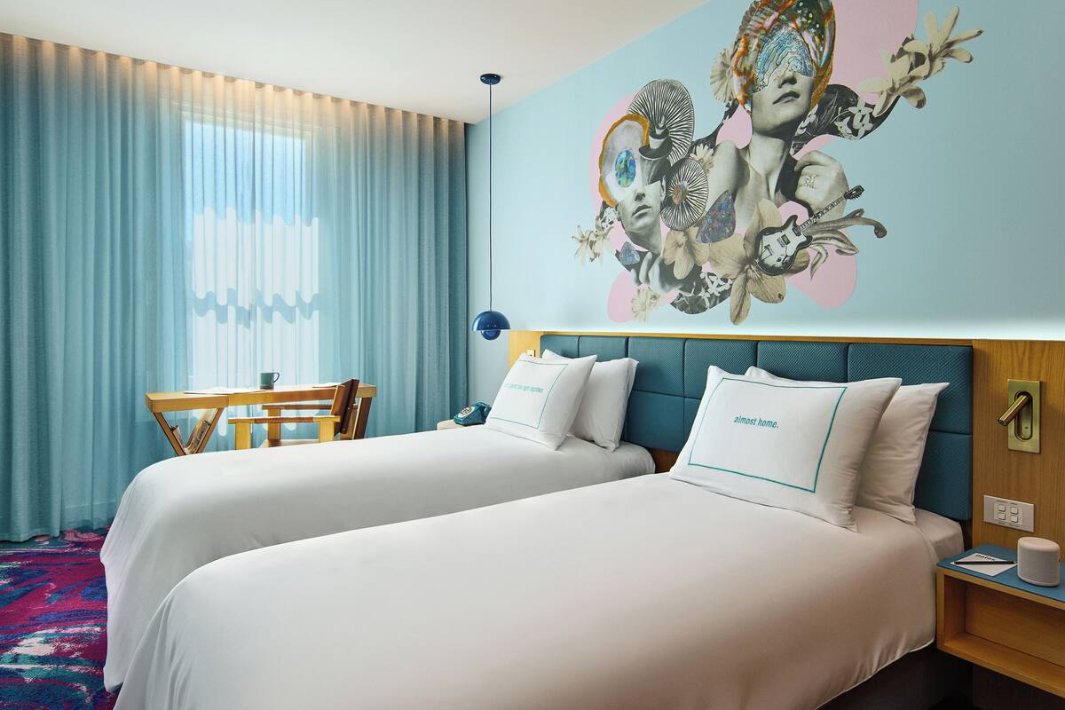 Twin kamer (Medium) | Hypoallergeen beddengoed, een minibar met enkele gratis items