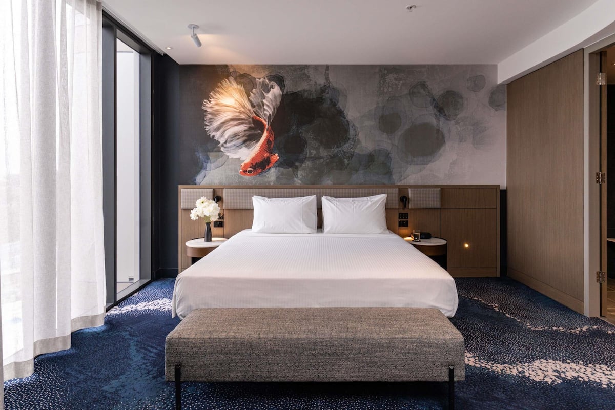 Chambre Deluxe, 1 très grand lit (Accessible) | Draps italiens de Frette, literie de qualité