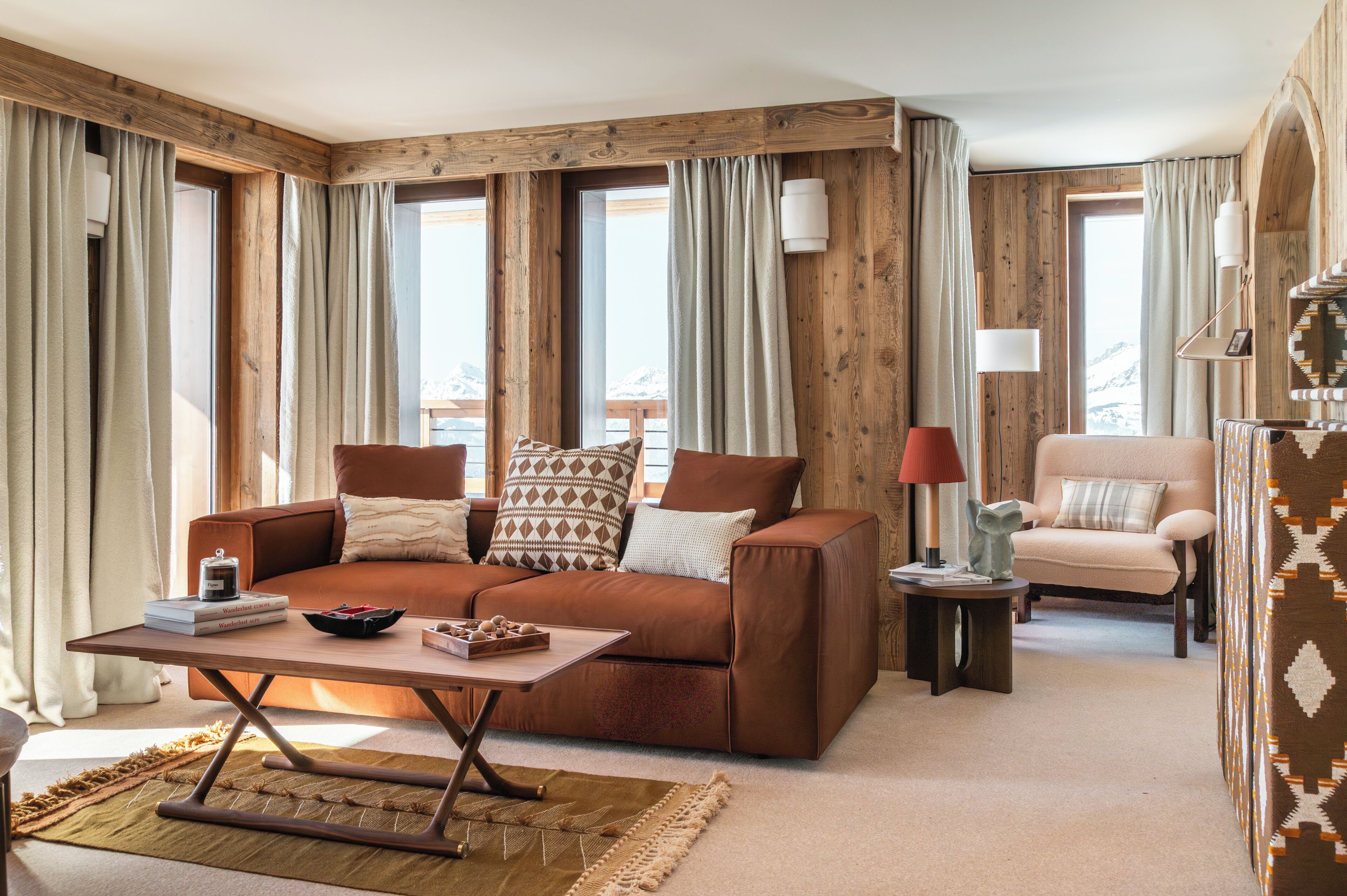 Familie suite, balkon, uitzicht op bergen | Woonruimte